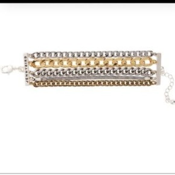 Jenny Bird Austin Cuff Layered Chain Bracelet - Picture 15 of 16